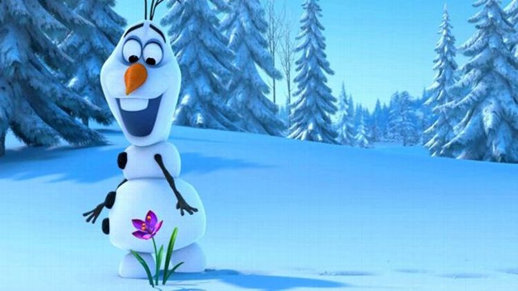 Olaf (voice of Josh Gad) from Disney's FROZEN - look how happy he is with all the nods! 